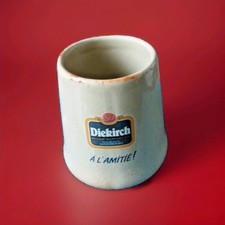 Superbe chope bière diekirch à l'amitié Luxembourg en céramique
