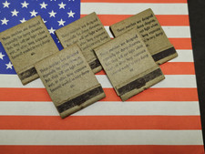 Boite pochette allumette ration matchbook US WW2 Corée climat humide