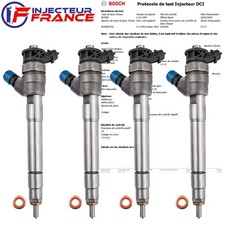 4x 0445110414 Injecteur Bosch RENAULT MEGANE III SCÉNIC III 1.6 CDTI 166105302R