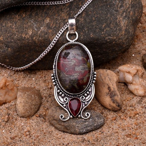 Pendentif fait main argent - pendentif, en