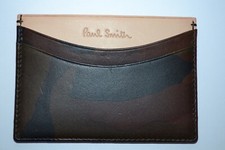 Paul Smith PS Brun ARTISAN CAMO Porte-Cartes De Crédit NEUF