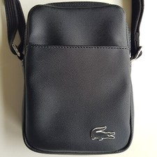 Sacoche Zippée Noire Lacoste