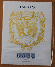 Affiche / Feuillet # BLASON Ville de PARIS # - 2024 - Sous blister
