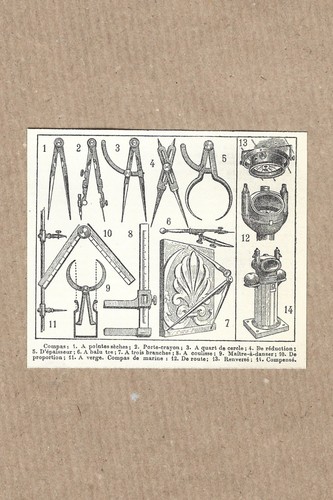 Gravure ancienne compas - gravure, marine