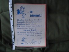 flyer issu spirou  1391 dédicace Franquin Charlier Goscinny et Jijé