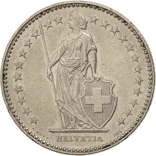 Monnaie suisse 2 francs - 2,