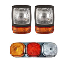 4Pcs Jcb Tractopelle Chargeur Phare & Arrière Lumière Assemblage Pour 3C 3CX 3D