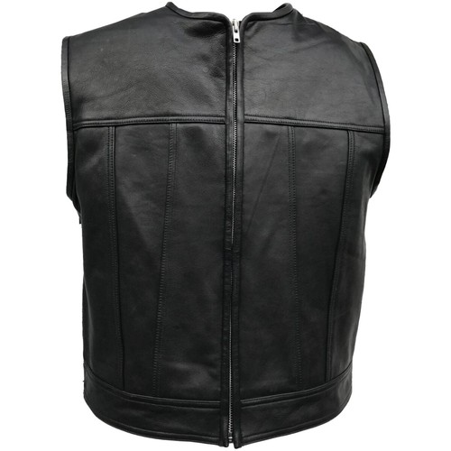 Gilet cuir cha kutte - cuir,