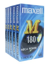 Lot 5 Video cassette Maxell