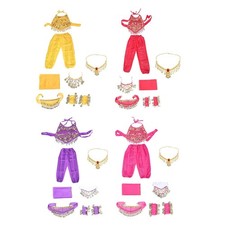 Ensemble de Costumes de danse du ventre pour enfants, tenue de scène pour