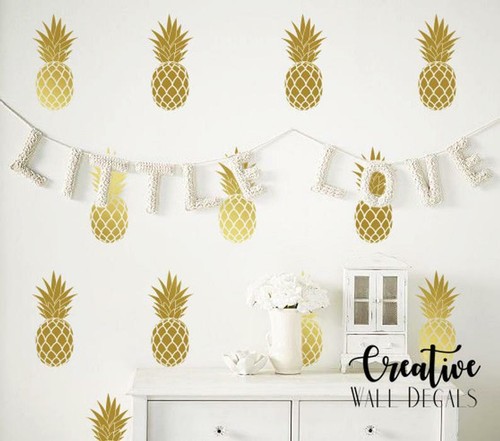 Pineapple wall decals - wall,