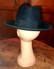 ANCIEN   CHAPEAU NOIR  D EPOQUE  TAILLE M
