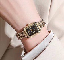 Montre dorée pour - , femme