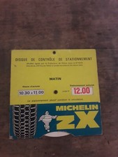  disque de stationnement ancien Michelin 