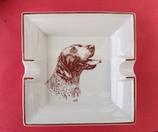  CENDRIER EN PORCELAINE DE LIMOGES  DESSIN  NICOLE BERNARDAUD  13,5X13,5CM