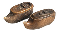 2 Tabatières Sabots en Bois