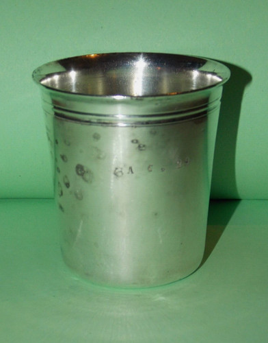Timbale baptême ancienne - de,