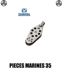 MICRO POULIE DOUBLE A VIOLON Ø 25 - 38 MM VIADANA 09.88 CORDAGE 8 MM