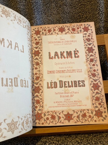 Delibes lakmé partition - lakmé,