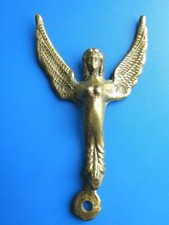 #3032# Vintage/ Joli Ange Ailé en bronze Jaune/ XIX S/Suspension murale/ Rare