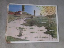 Affiche SCOLAIRE Rossignol Tableaux De Géographie CE 17/18 terrain Argileux...