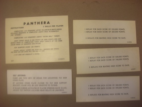 Carte pour flipper panthera - pour,