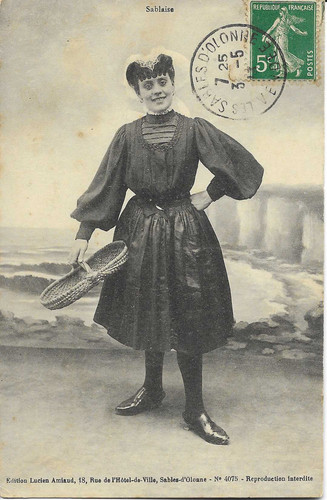 Cpa animée sablaise - cpa, (1913)