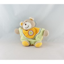 Doudou semi plat ours vert