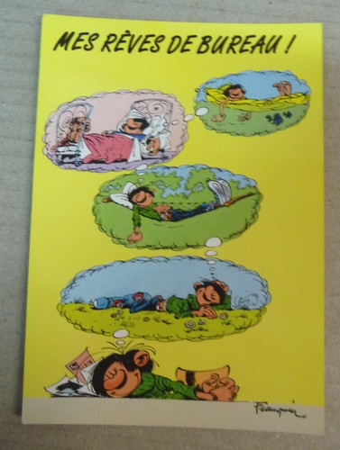 Carte postale gaston lagaffe - carte,