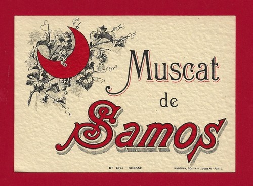 Etiquette muscat samos vin - samos,