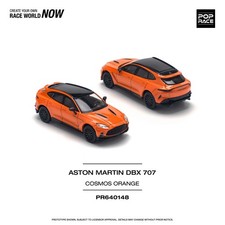 POPRACE 1/64 ASTON MARTIN DBX 707 - COSMOS ORANGE Model Car