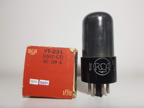 6sn7gt rca ladder black plates - rca,