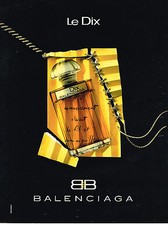 PUBLICITE ADVERTISING  1993   BALENCIAGA   senteurs  LE DIX