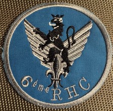 ECUSSON PATCH 6 eme RHC RÉGIMENT D’HÉLICOPTÈRE DE COMBAT (ÉCU  88)