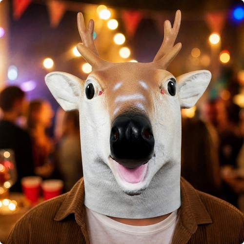 Masque tête entière cerf - entière,