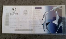  Ticket  VILLARREAL VS LILLE LOSC CHAMPIONS  LEAGUE 2005  IN SPAIN ESPANA RARE 