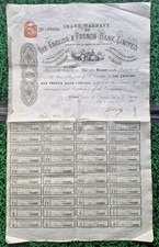 Royaume-Uni & France - Londres & Paris -  Déco The Église & French Bank Ltd 1881