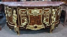 COMMODE STYLE JEAN HENRI RIESENER LOUIS XVI CHANTILLY PLATEAU MARBRE MASTERPIECE