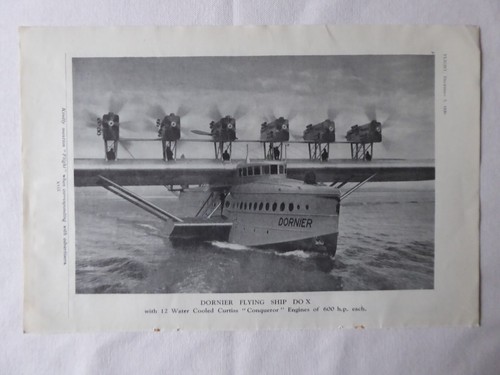 1930 pub dornier x - dornier, do-x