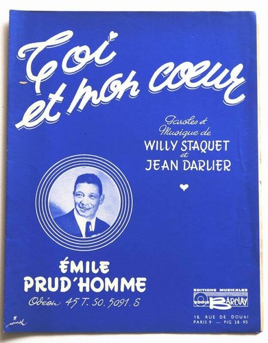 Partition sheet music emile - partition,