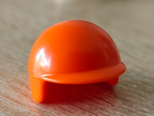 Playmobil casque orange ancien - playmobil,