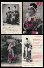 Cpa Ariège - 4 cartes Type de