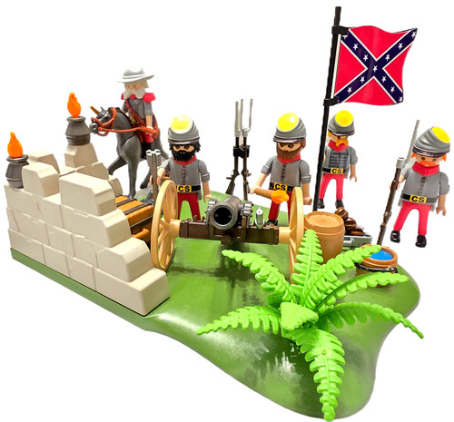 Playmobil diorama canon