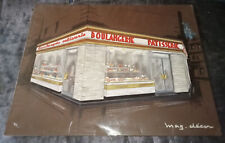 Vintage Projet technique mixte devanture boulangerie patisserie N°2- 1960 -65x50