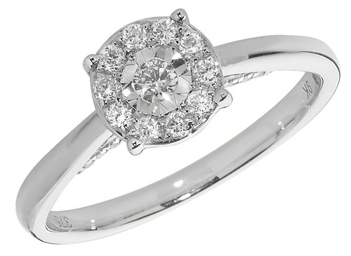 Bague femme blanc k carat - bague, or