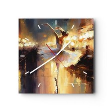 Horloge murale en verre