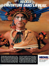 publicité Advertising  0922  1987    chaussures  Heckel