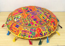 Indien Jaune Patchwork Sol