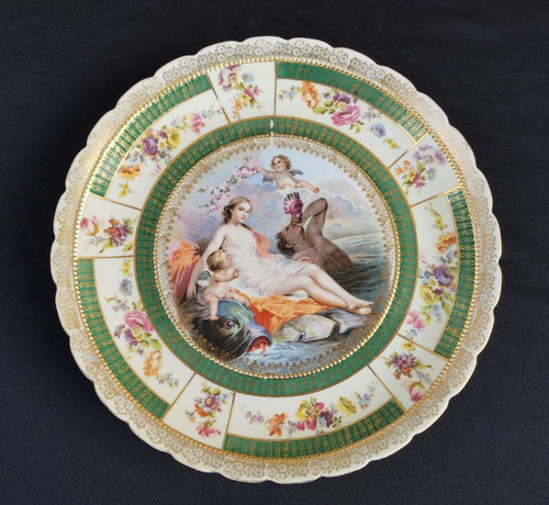 Ancienne assiette décorative - assiette,