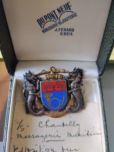 Broche émaillée blason - Émaillée,